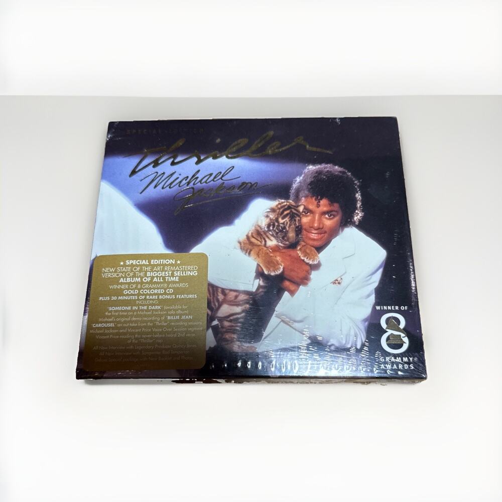 MICHAEL JACKSON - THRILLER - REMASTERED - SPEC. ED. CD + HYPE STICKER - SEALED